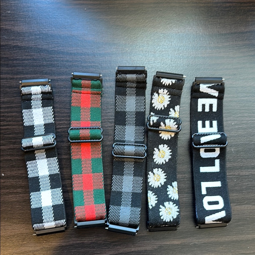 Set of 6 Patterned Watch Bands